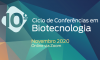 Imagem com texto Conferências em Biotecnologia - Novembro 2020 - On-line via Zoom